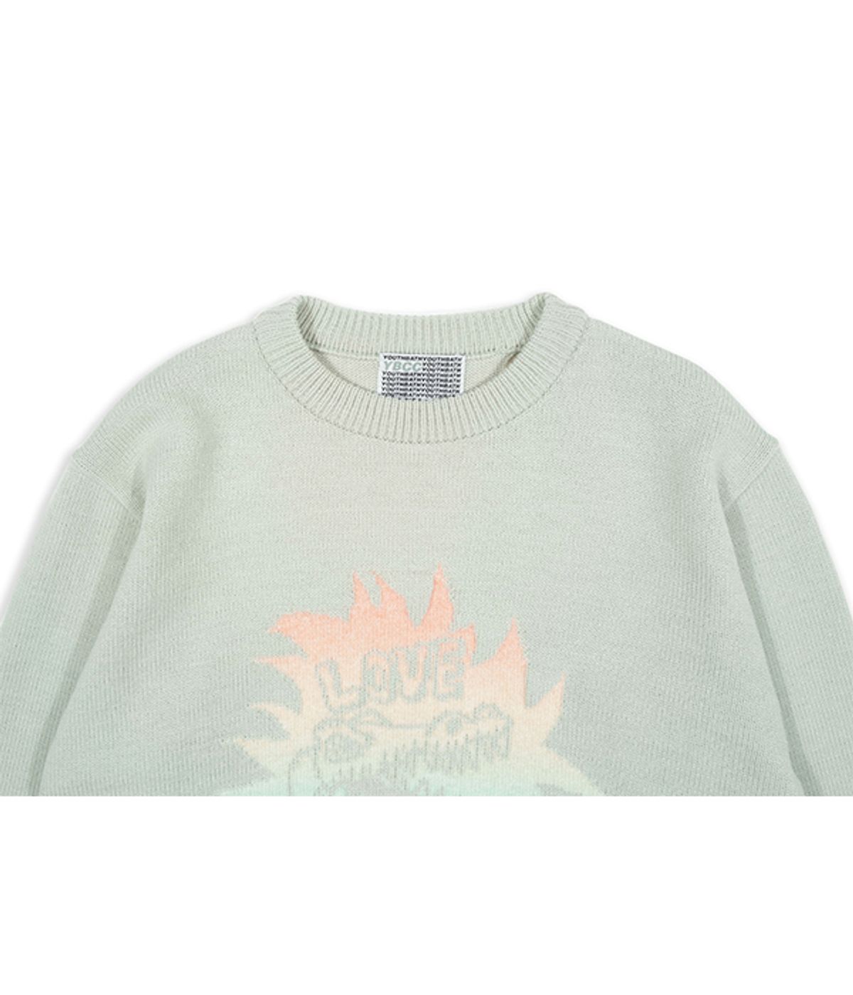 유쓰배쓰(YOUTHBATH) DINO GRAPHIC KNIT_LIGHT GREY