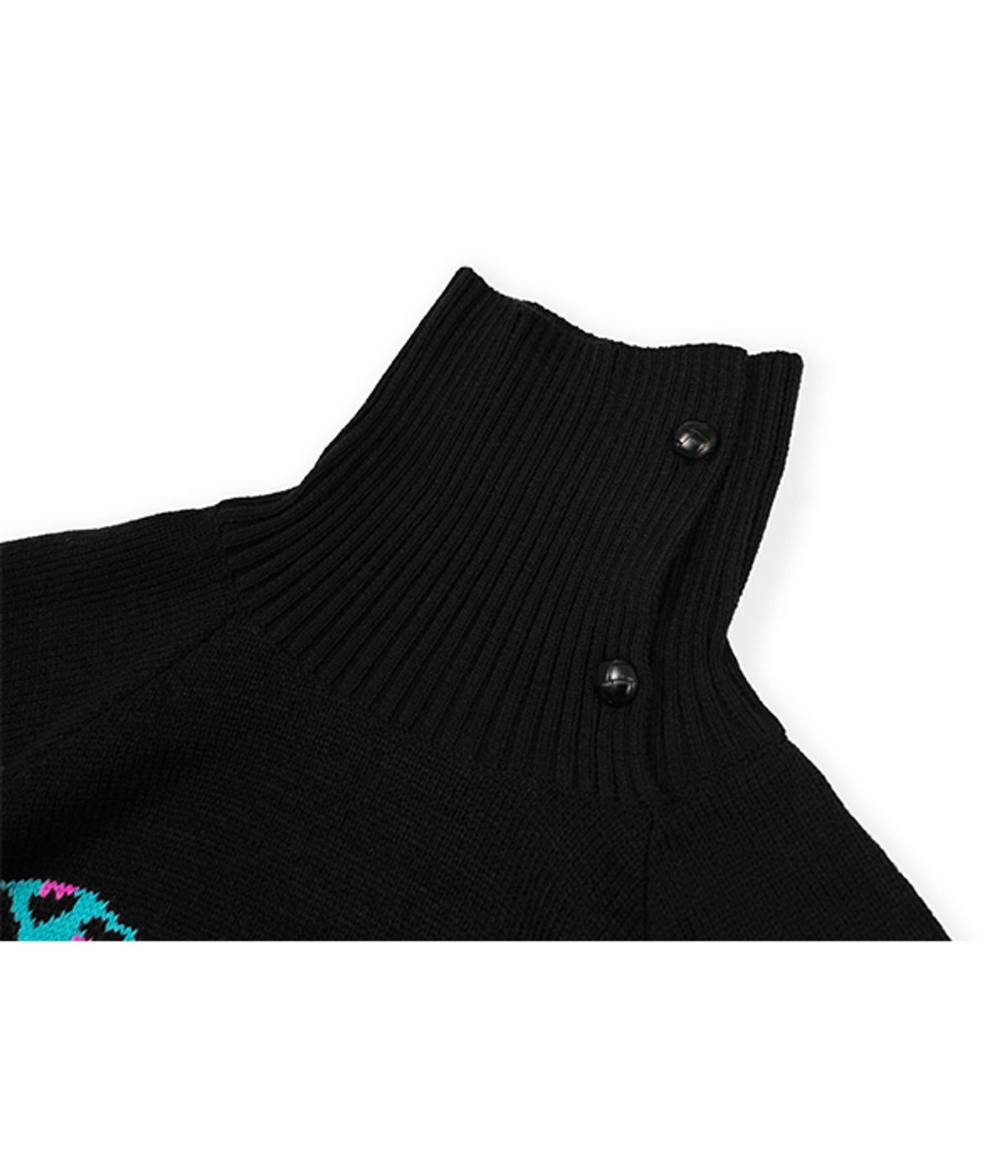유쓰배쓰(YOUTHBATH) WING BEAR KNIT WARMER SET_BLACK