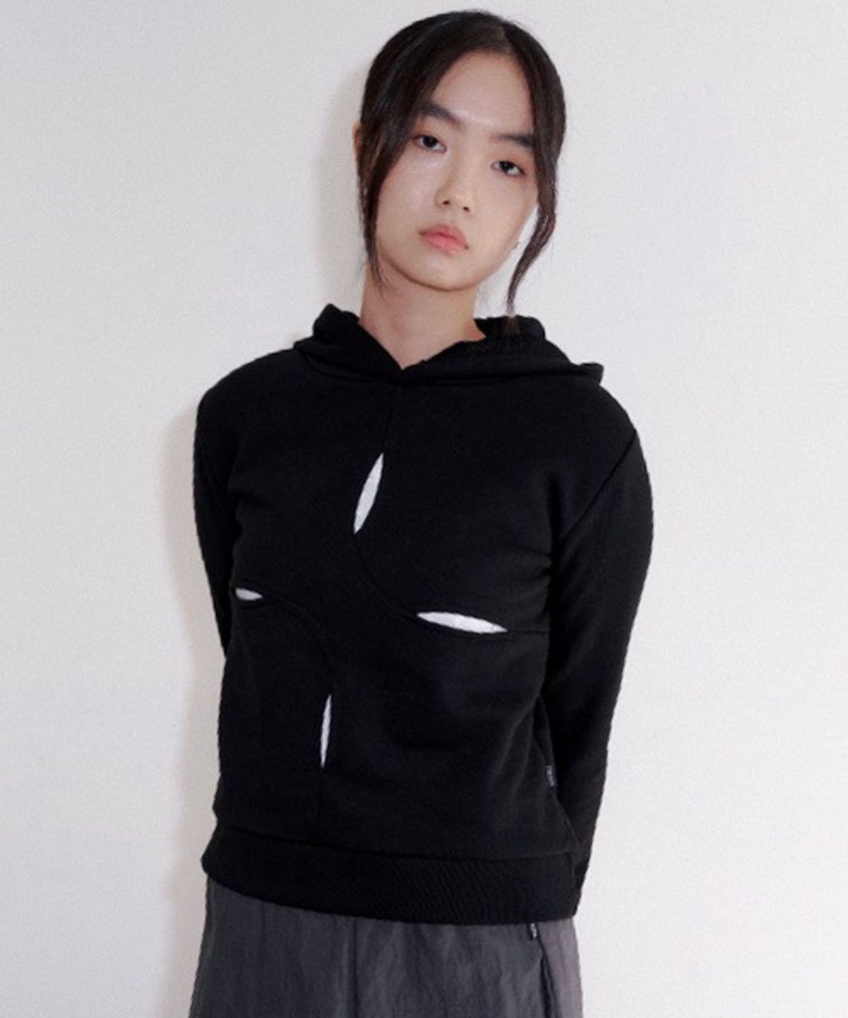 더파코(THE FACO) 4 SLIT HOODY BLACK