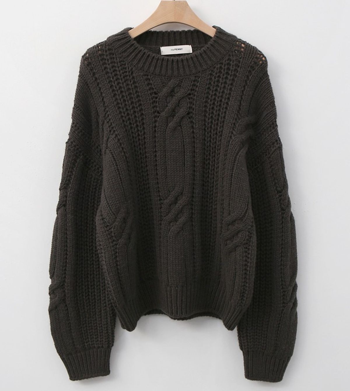 더페니(THE PENNY) WOOL CABLE KNIT