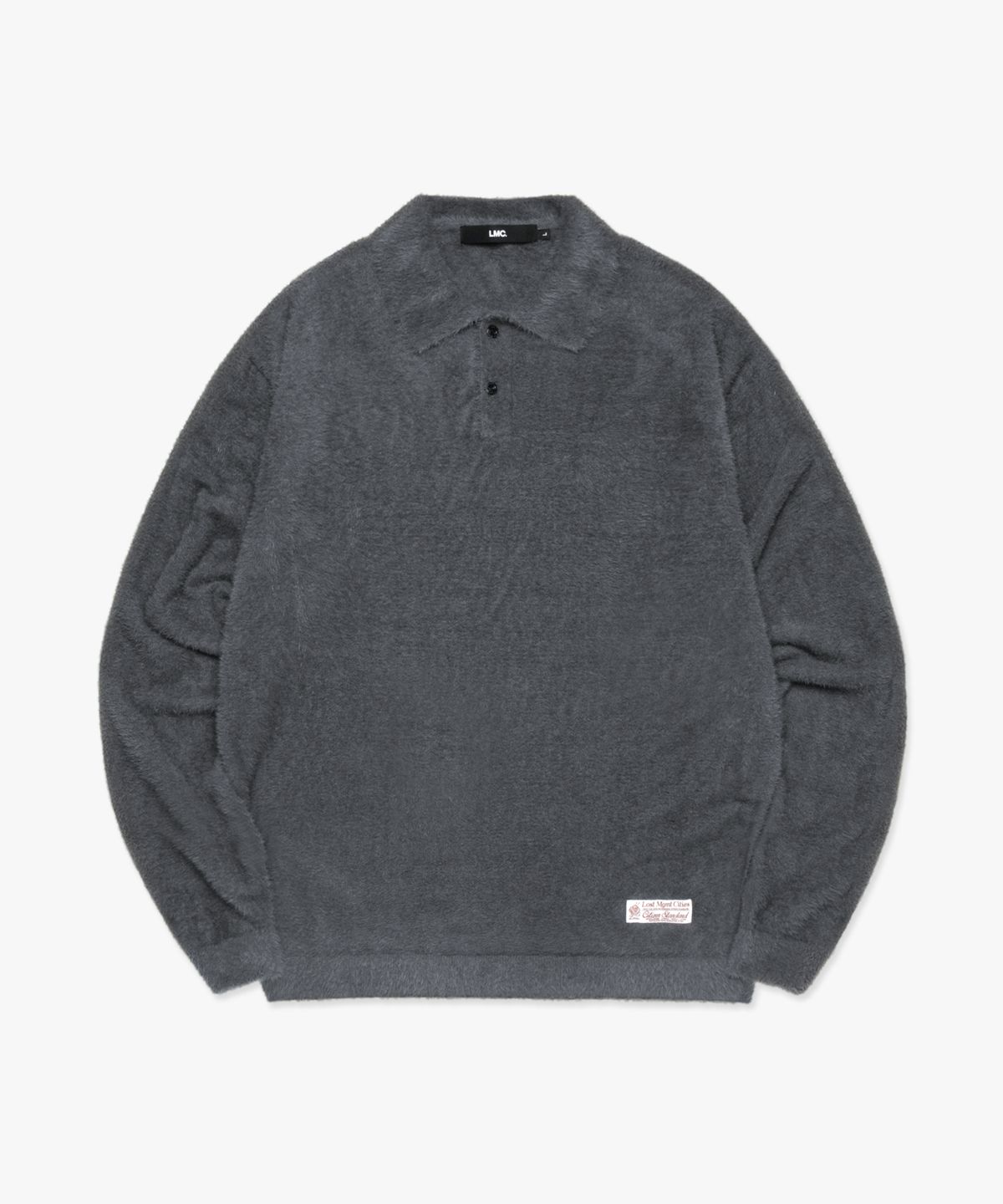 엘엠씨(LMC) HAIRY KNIT COLLAR SWEATER gray