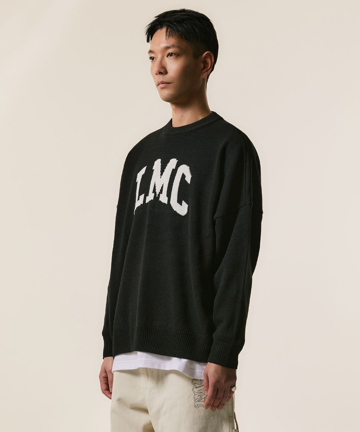 엘엠씨(LMC) ARCH KNIT SWEATER cream