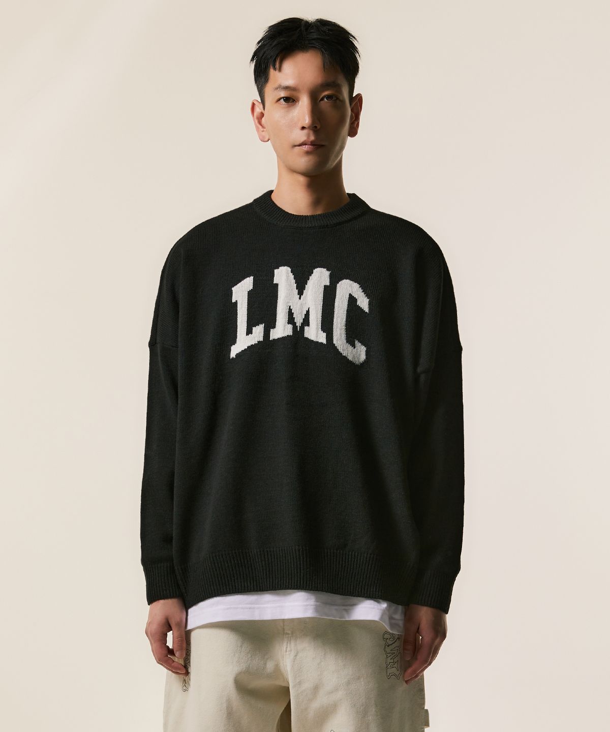 엘엠씨(LMC) ARCH KNIT SWEATER black