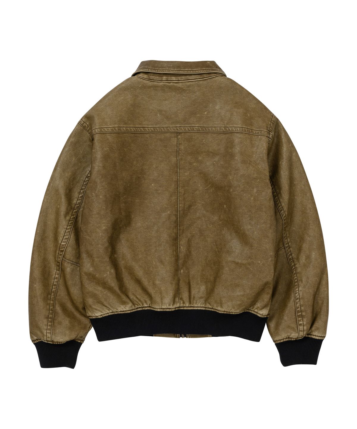 웰빙익스프레스(WELLBEING EXPRESS) Faded Vegan Leather Jumper Brown