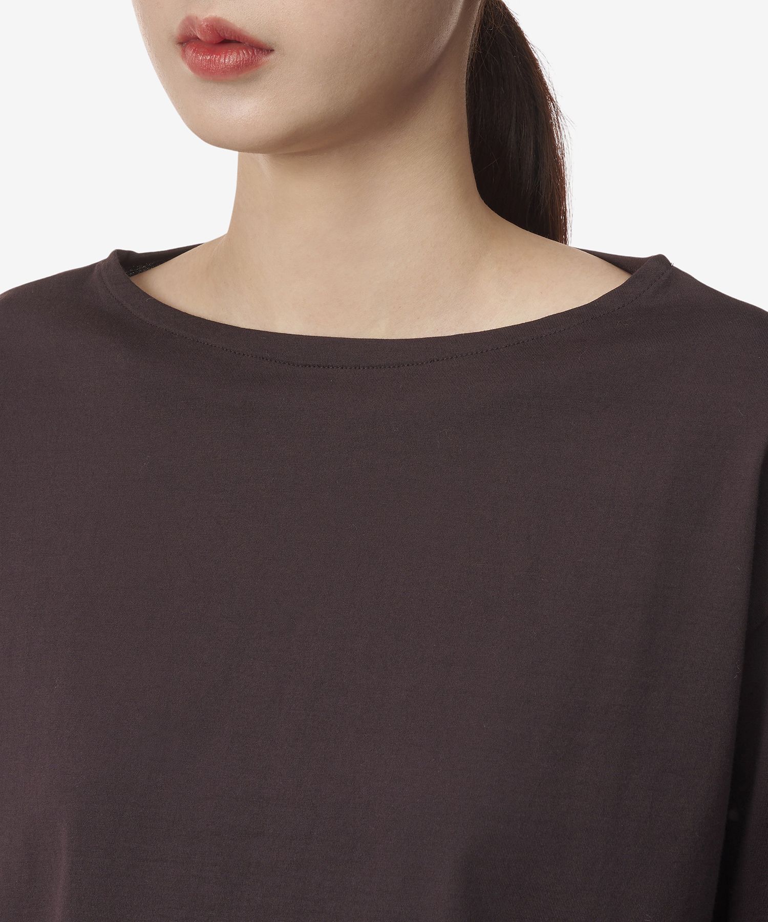 MUSINSA | AURALEE Crop Organic Cotton High Gauge Jersey Boat