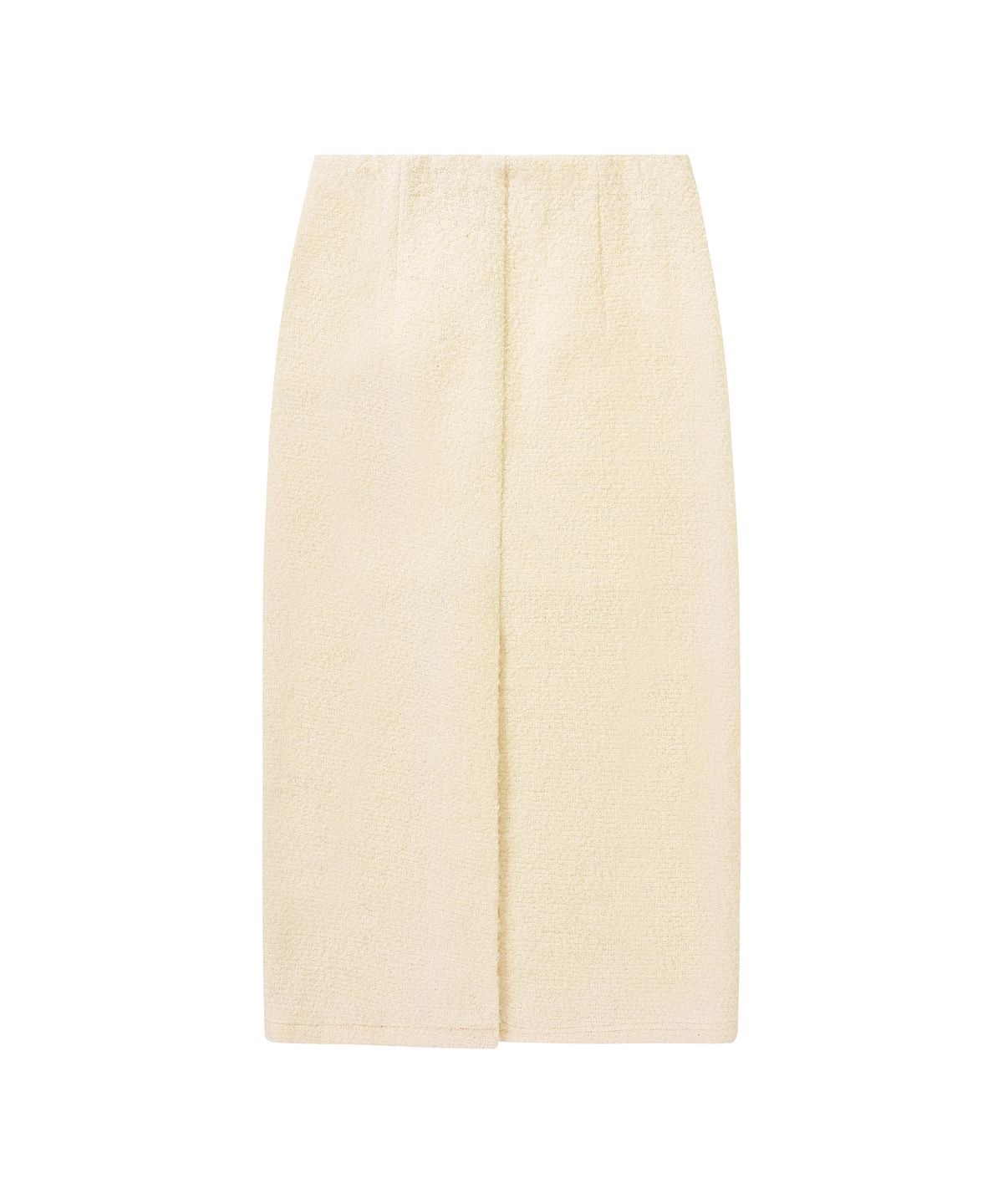 웰빙익스프레스(WELLBEING EXPRESS) Embroidered Wool Skirt Ivory