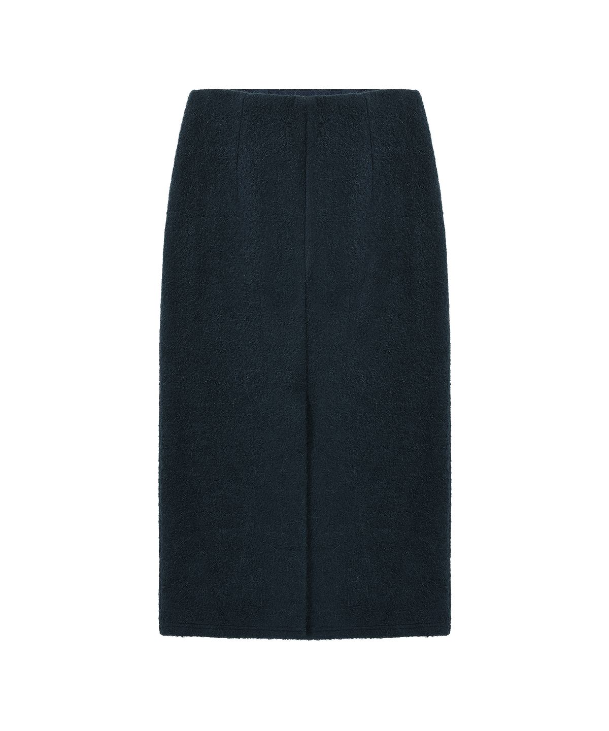 웰빙익스프레스(WELLBEING EXPRESS) Embroidered Wool Skirt Blue Navy