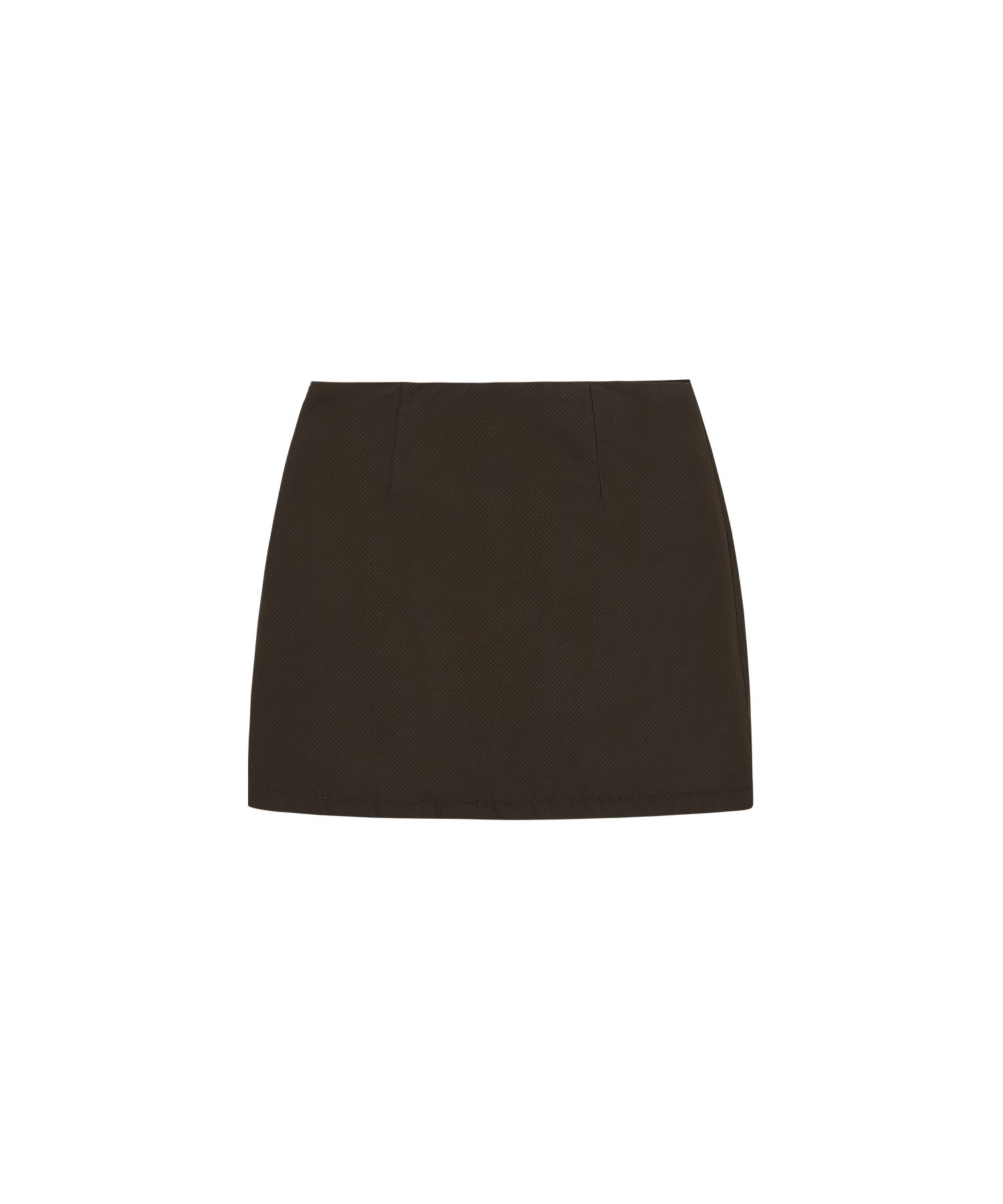 MUSINSA | WELLBEING EXPRESS Padded Mini Skirt Brown