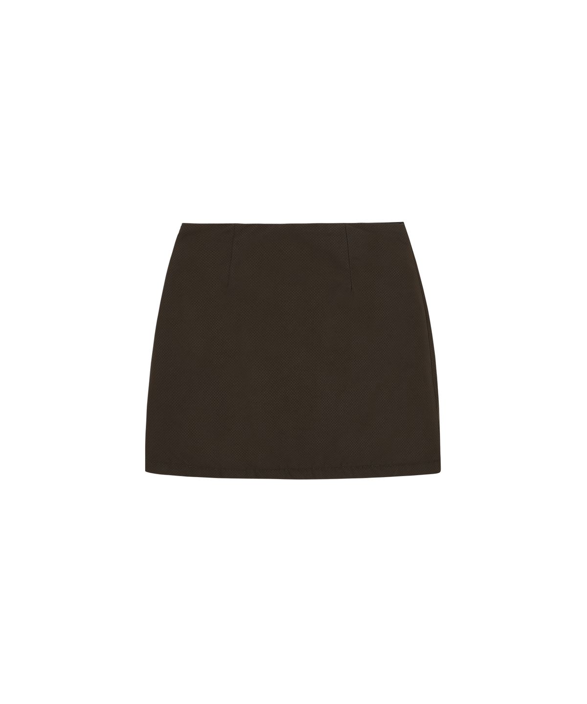 웰빙익스프레스(WELLBEING EXPRESS) Padded Mini Skirt Brown