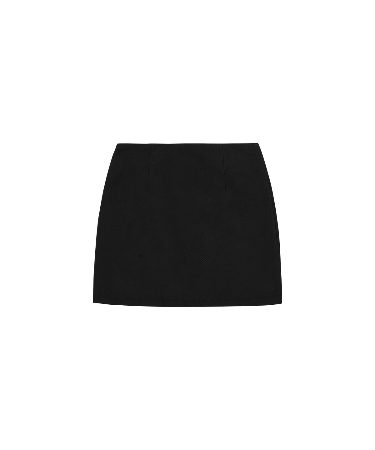 웰빙익스프레스(WELLBEING EXPRESS) Padded Mini Skirt Black