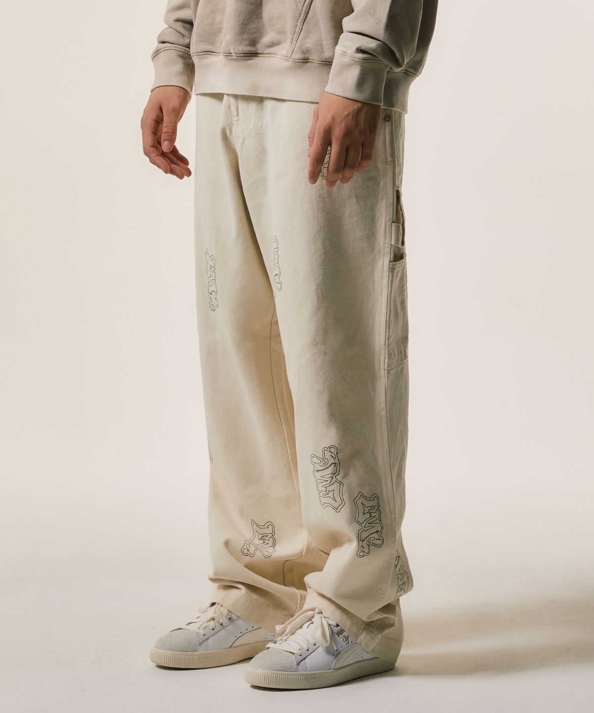 엘엠씨(LMC) GRAFFITI CARPENTER PANTS cream