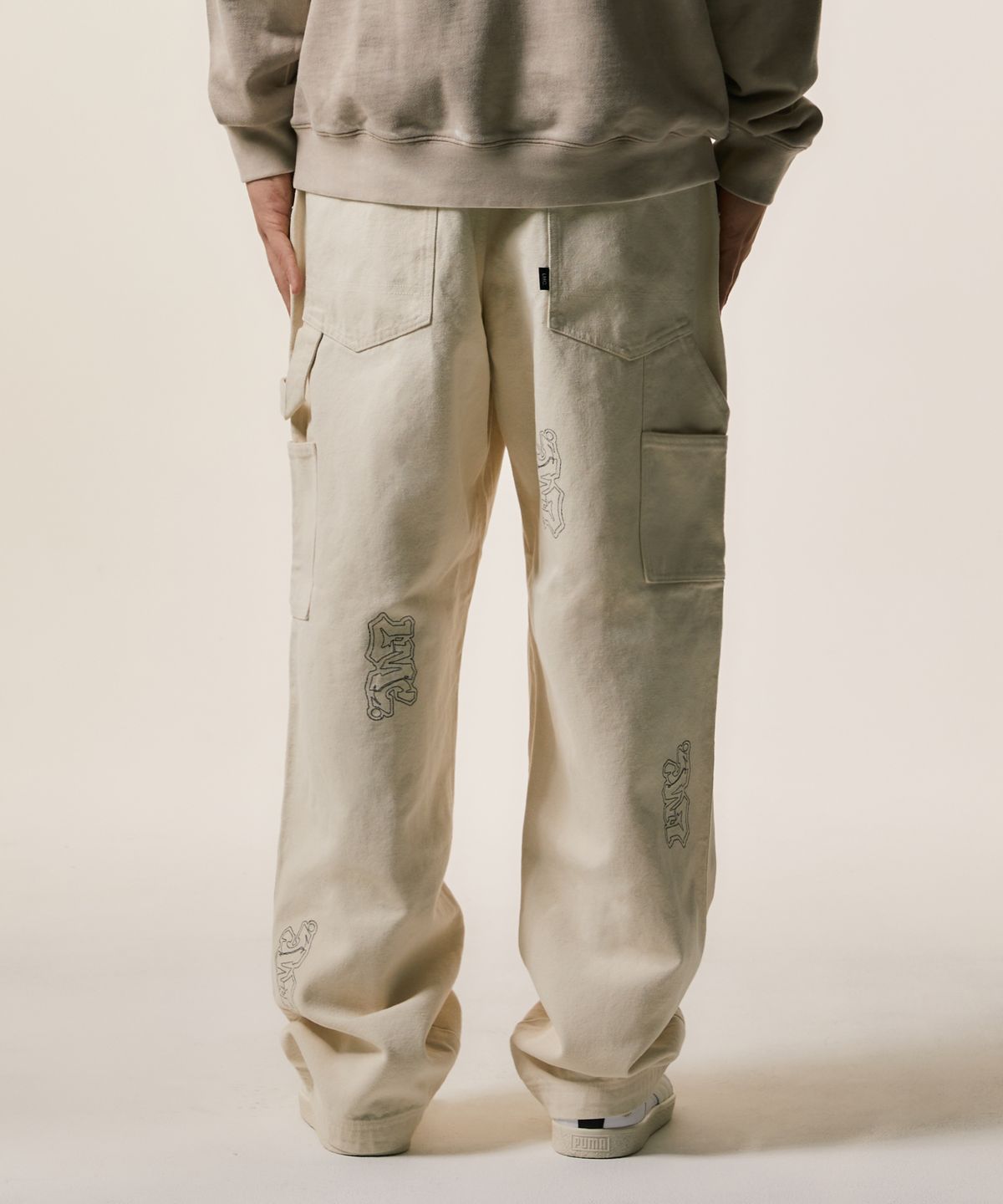 엘엠씨(LMC) GRAFFITI CARPENTER PANTS cream