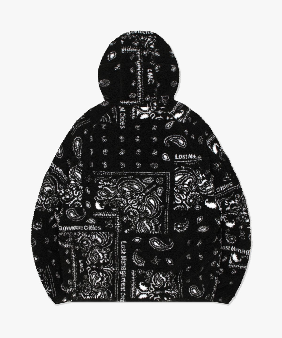 엘엠씨(LMC) ITALIC JQD BOA FLEECE RVSB HOODED JACKET black
