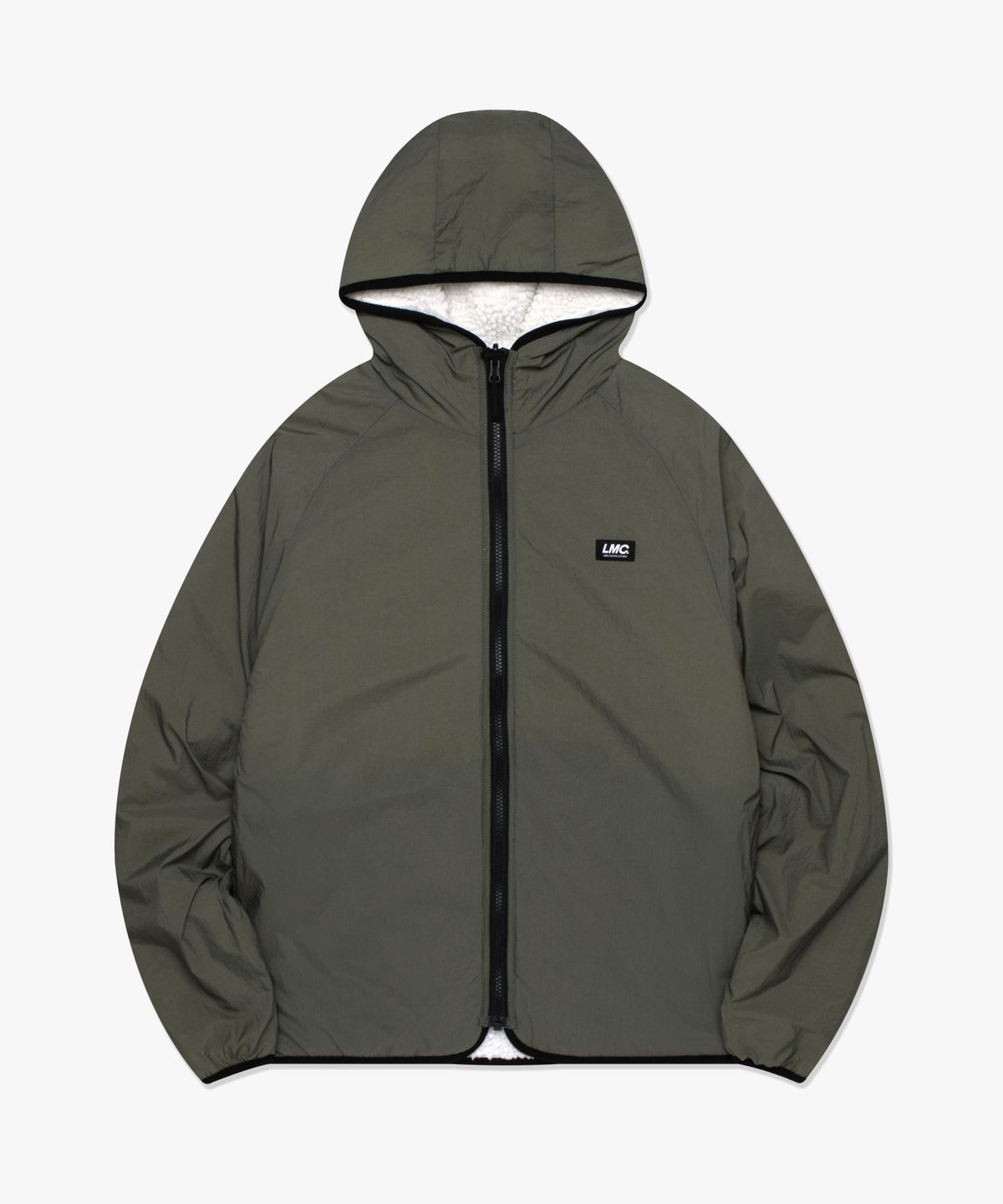 엘엠씨(LMC) ITALIC BOA FLEECE RVSB HOODED JACKET cream