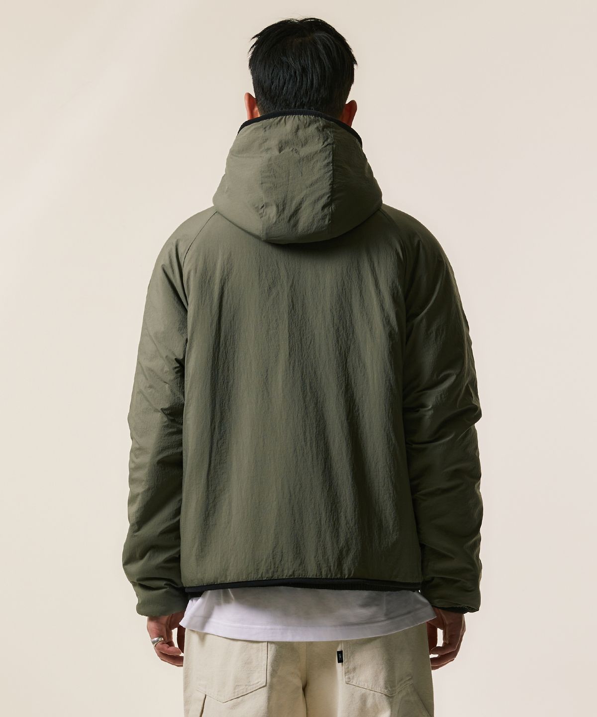 엘엠씨(LMC) ITALIC BOA FLEECE RVSB HOODED JACKET black
