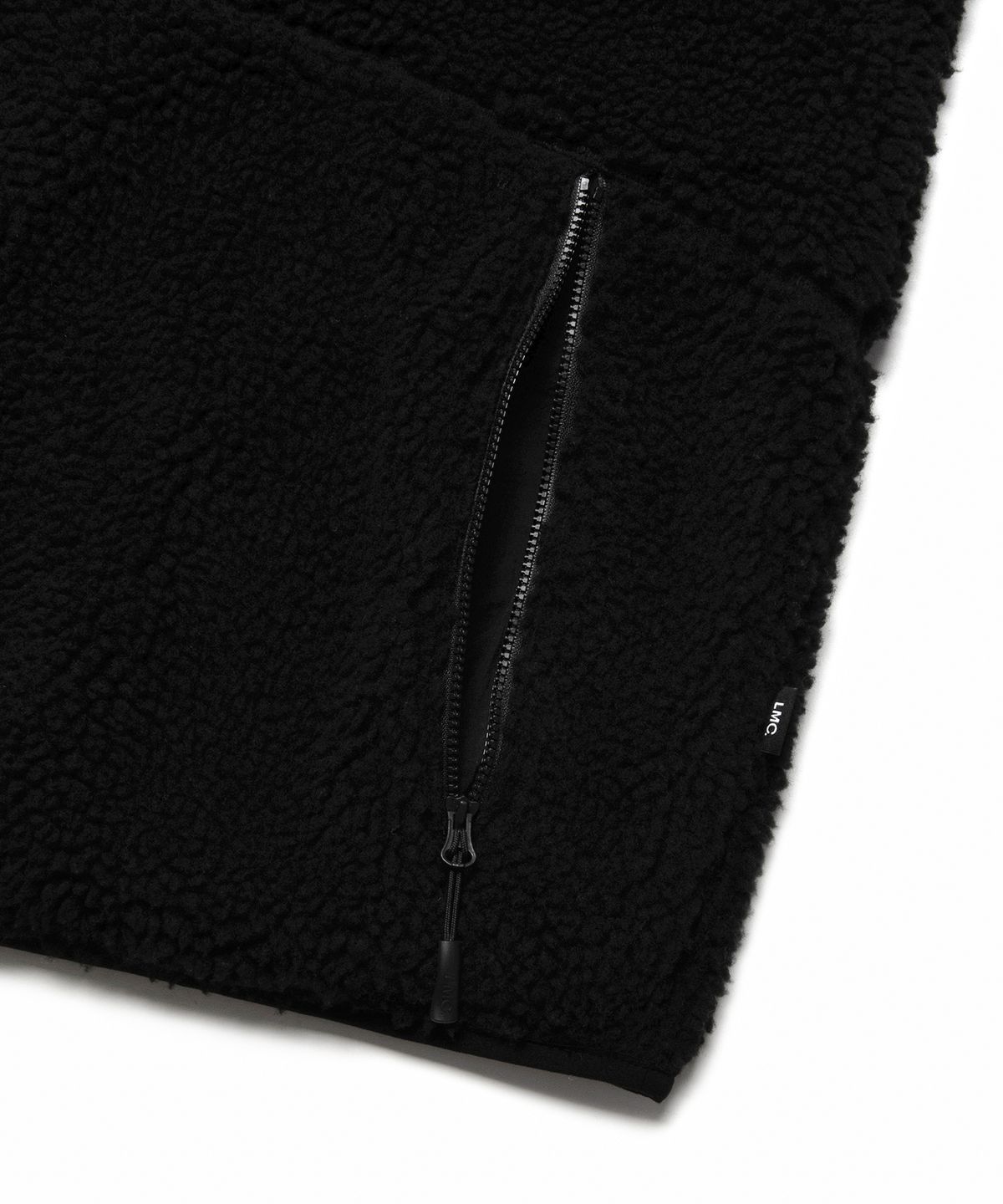 엘엠씨(LMC) ITALIC BOA FLEECE RVSB HOODED JACKET black