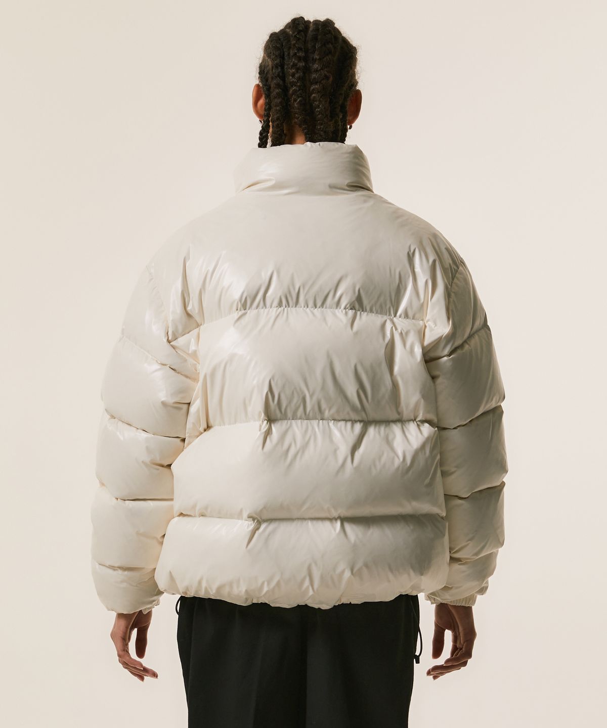 엘엠씨(LMC) OG GLOSSY PUFFER DUCK DOWN PARKA cream