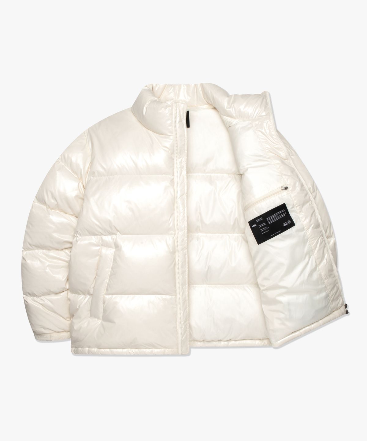 엘엠씨(LMC) OG GLOSSY PUFFER DUCK DOWN PARKA cream