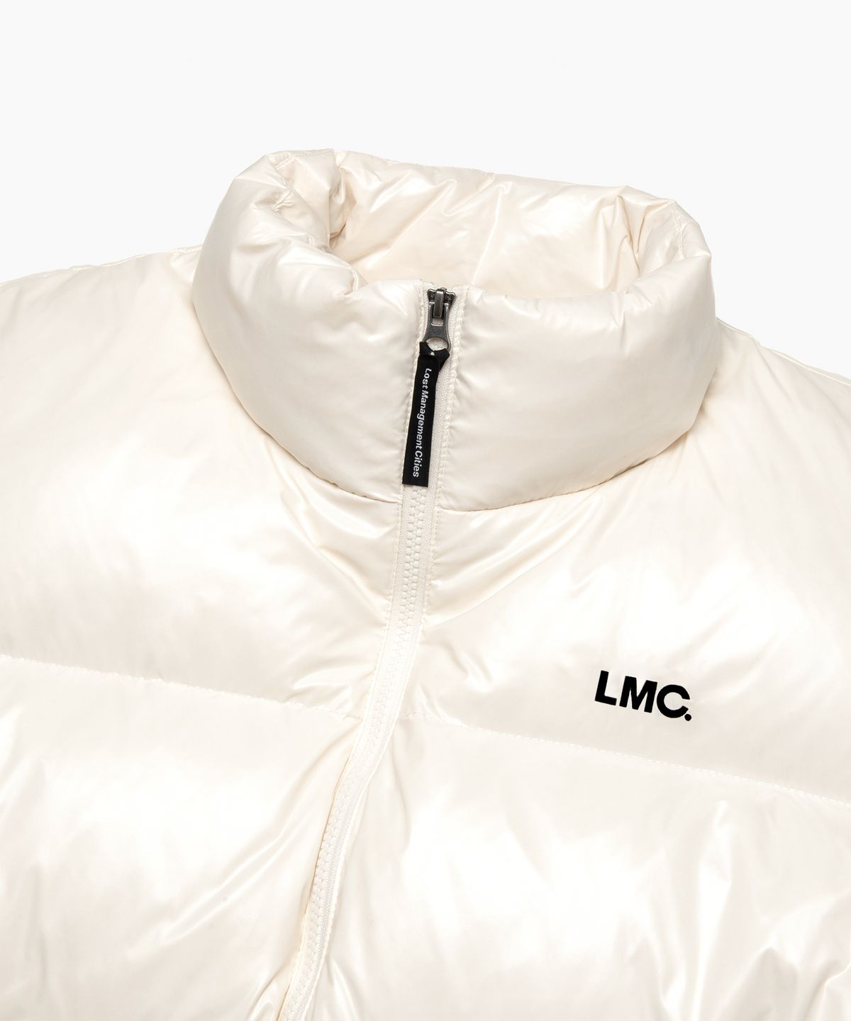 엘엠씨(LMC) OG GLOSSY PUFFER DUCK DOWN PARKA cream
