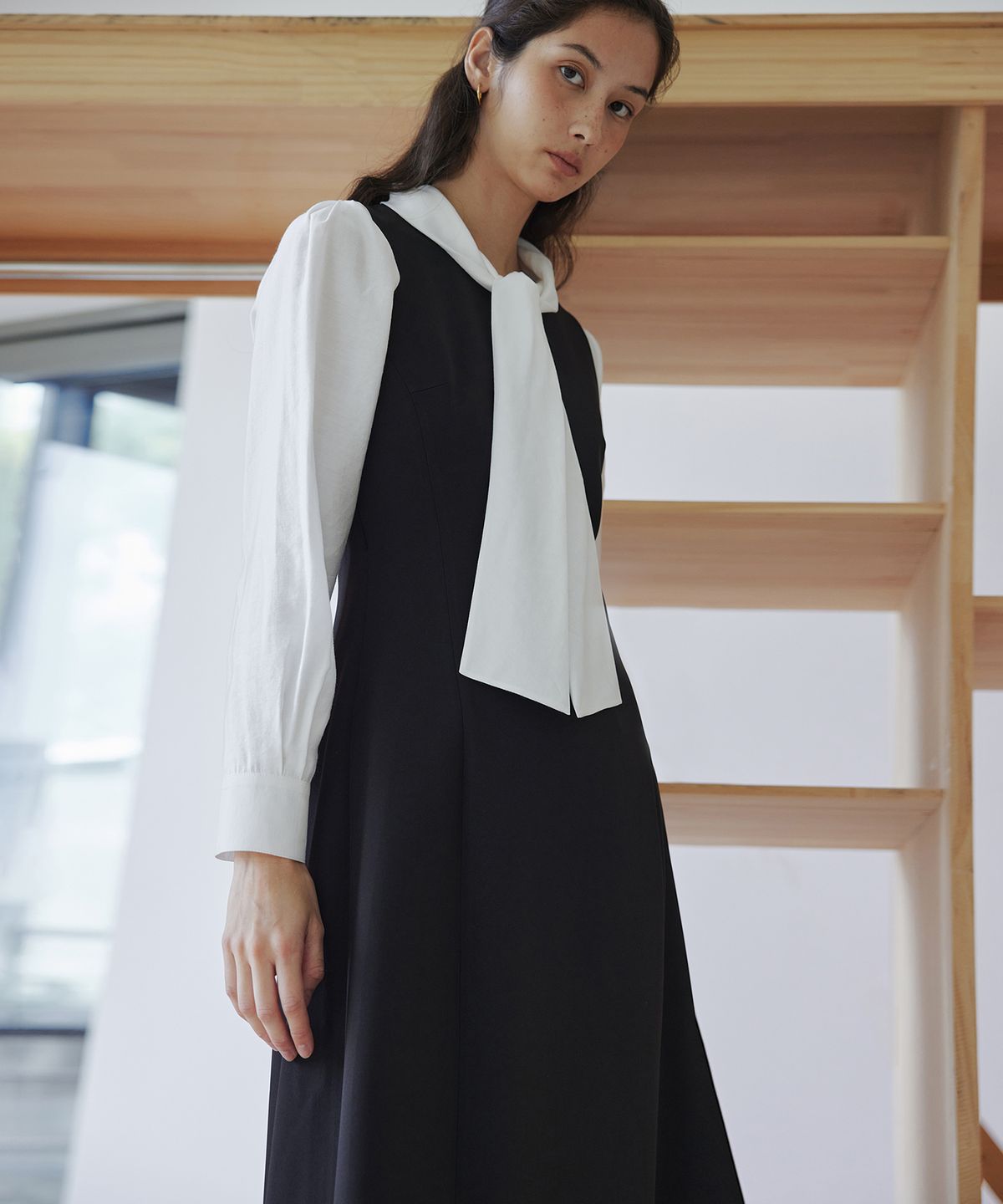 오떼뜨(OCTETTE) LADY LAYERED OPS_BLACK