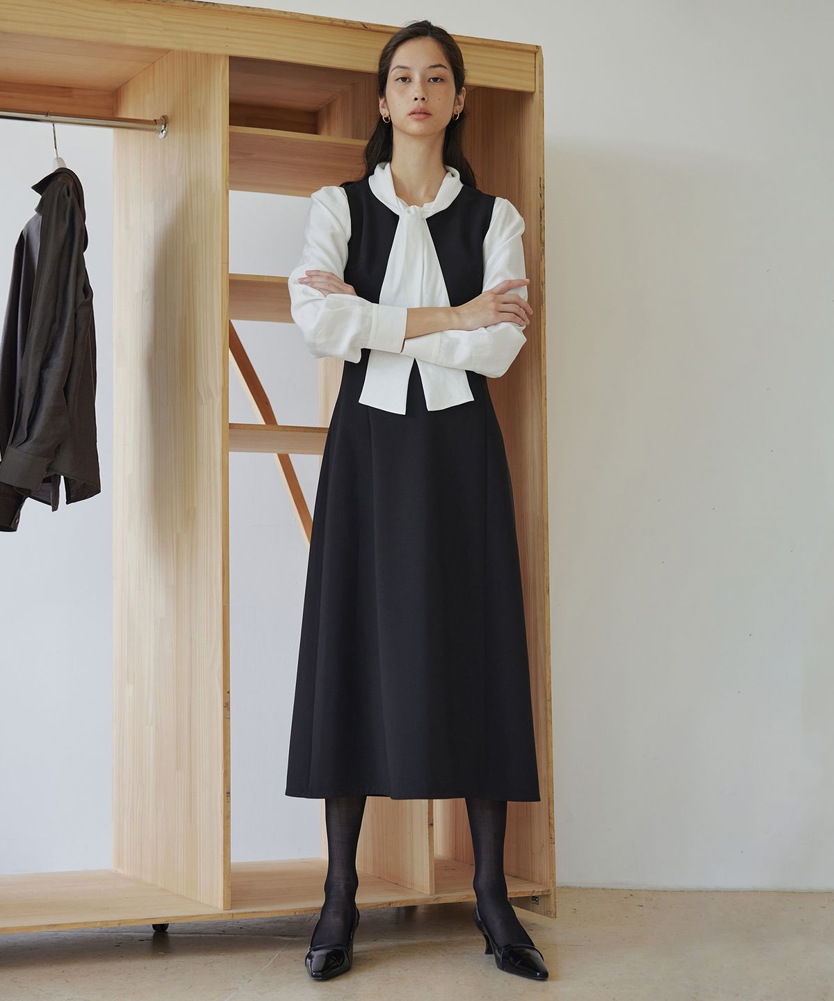 오떼뜨(OCTETTE) LADY LAYERED OPS_BLACK