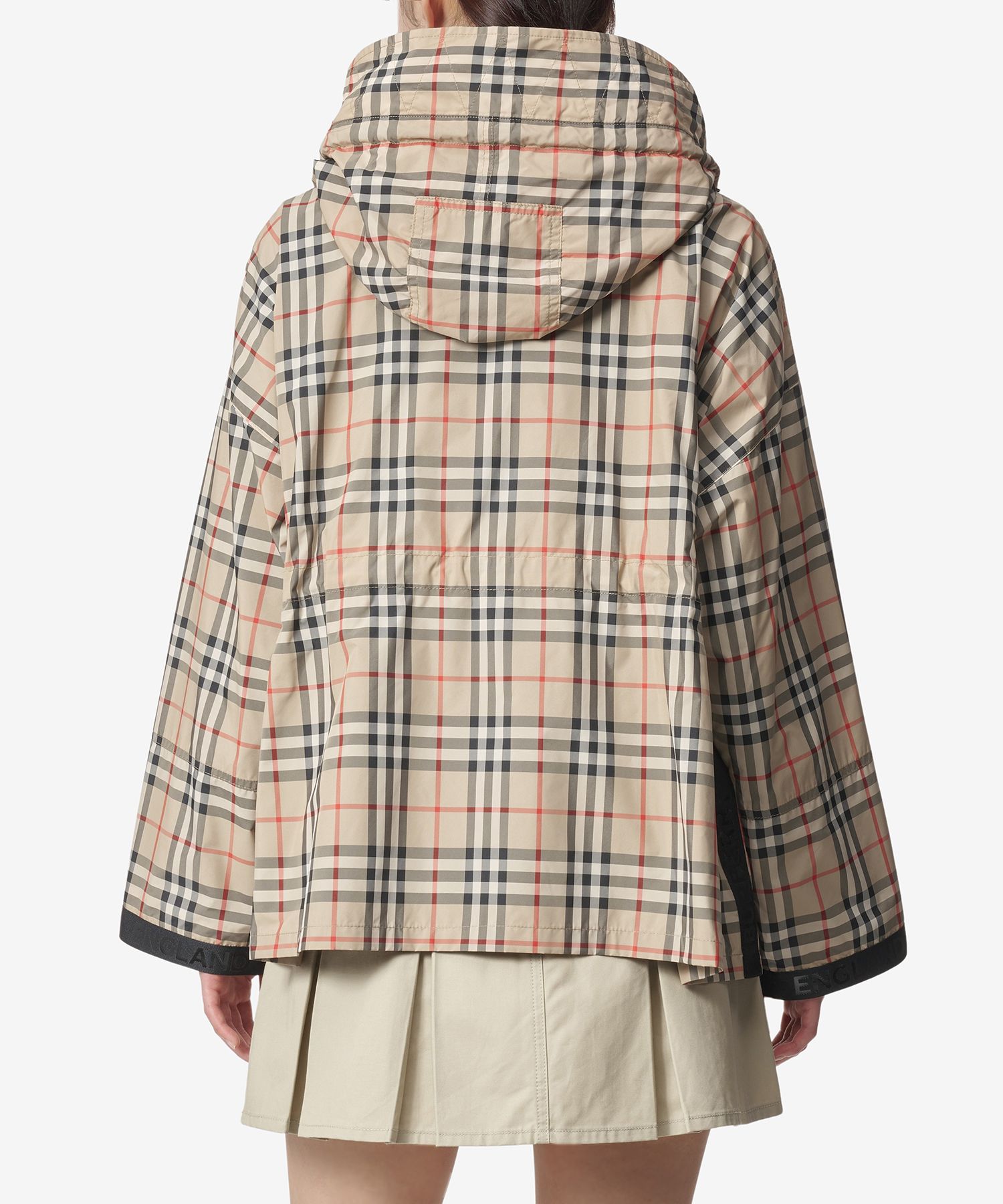 MUSINSA公式 | BURBERRY ベージュチェックジップアップフード 