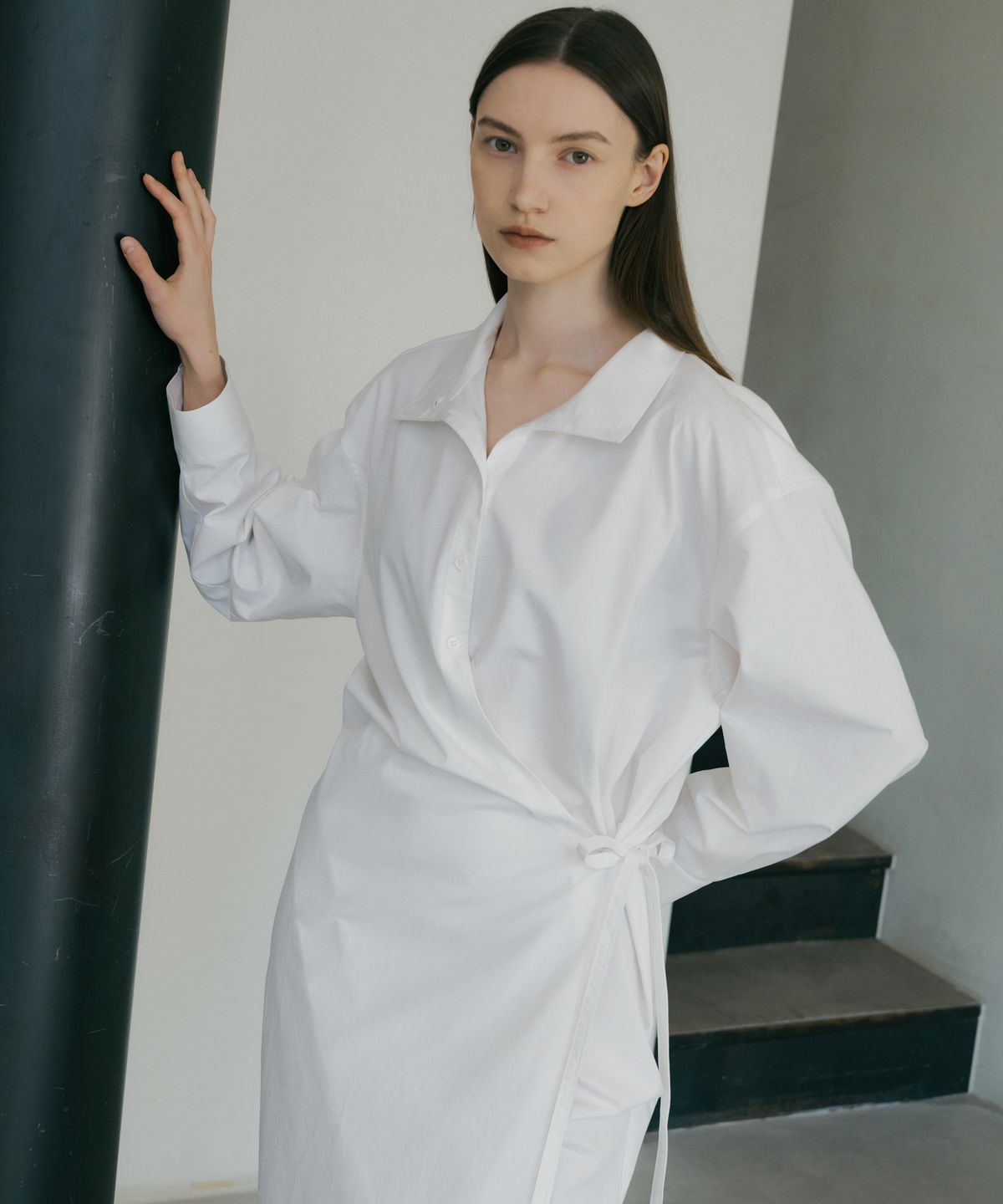 오떼뜨(OCTETTE) SHIRTS WRAP OPS_2COLOR
