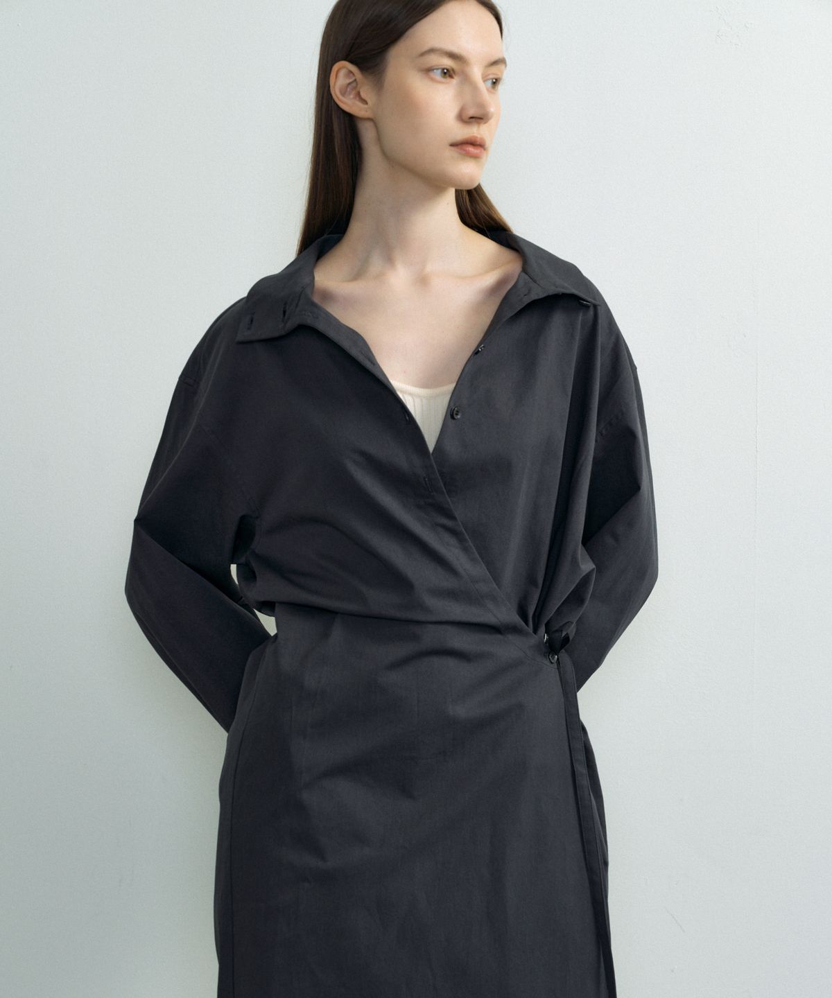 오떼뜨(OCTETTE) SHIRTS WRAP OPS_2COLOR