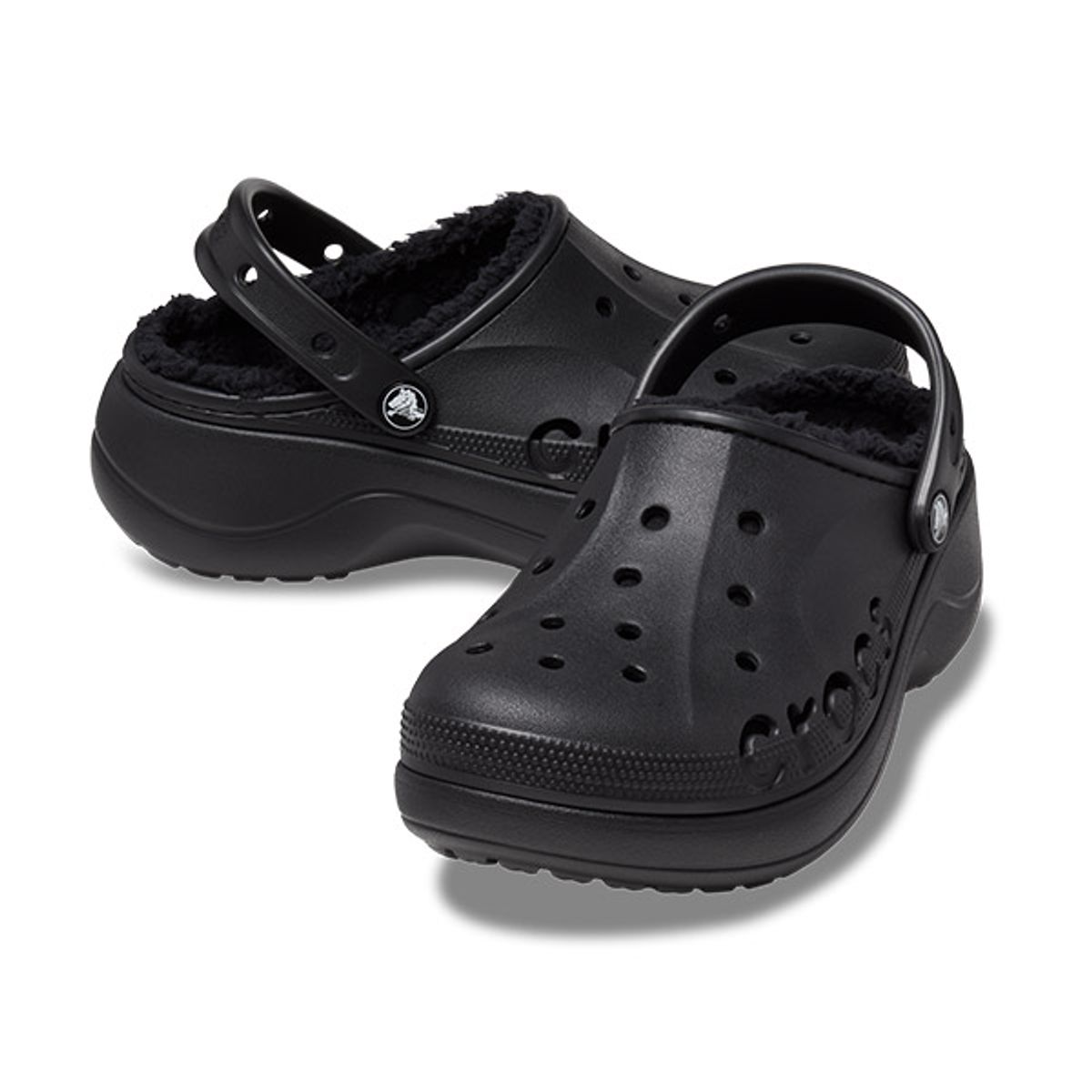 크록스(CROCS) 여성 바야 플랫폼 라인드 클로그 BLACK (23FWCL208708)