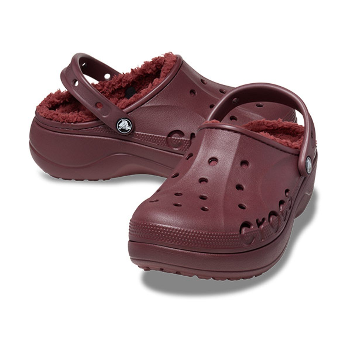 크록스(CROCS) 여성 바야 플랫폼 라인드 클로그 BUR (23FWCL208708)