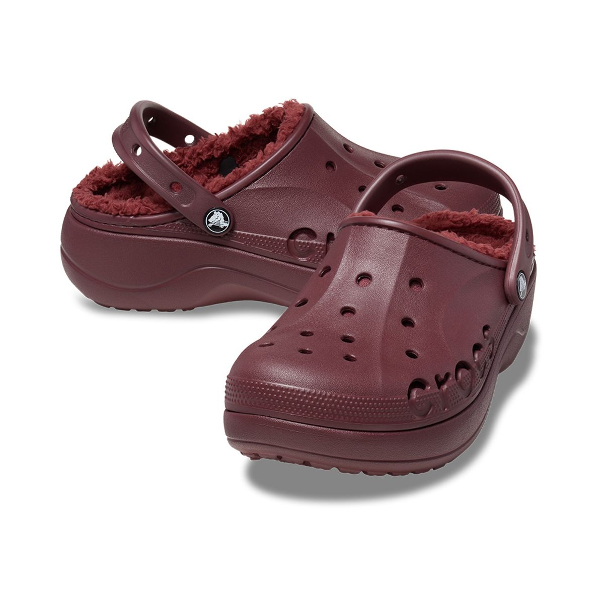 크록스(CROCS) 여성 바야 플랫폼 라인드 클로그 BUR (23FWCL208708)
