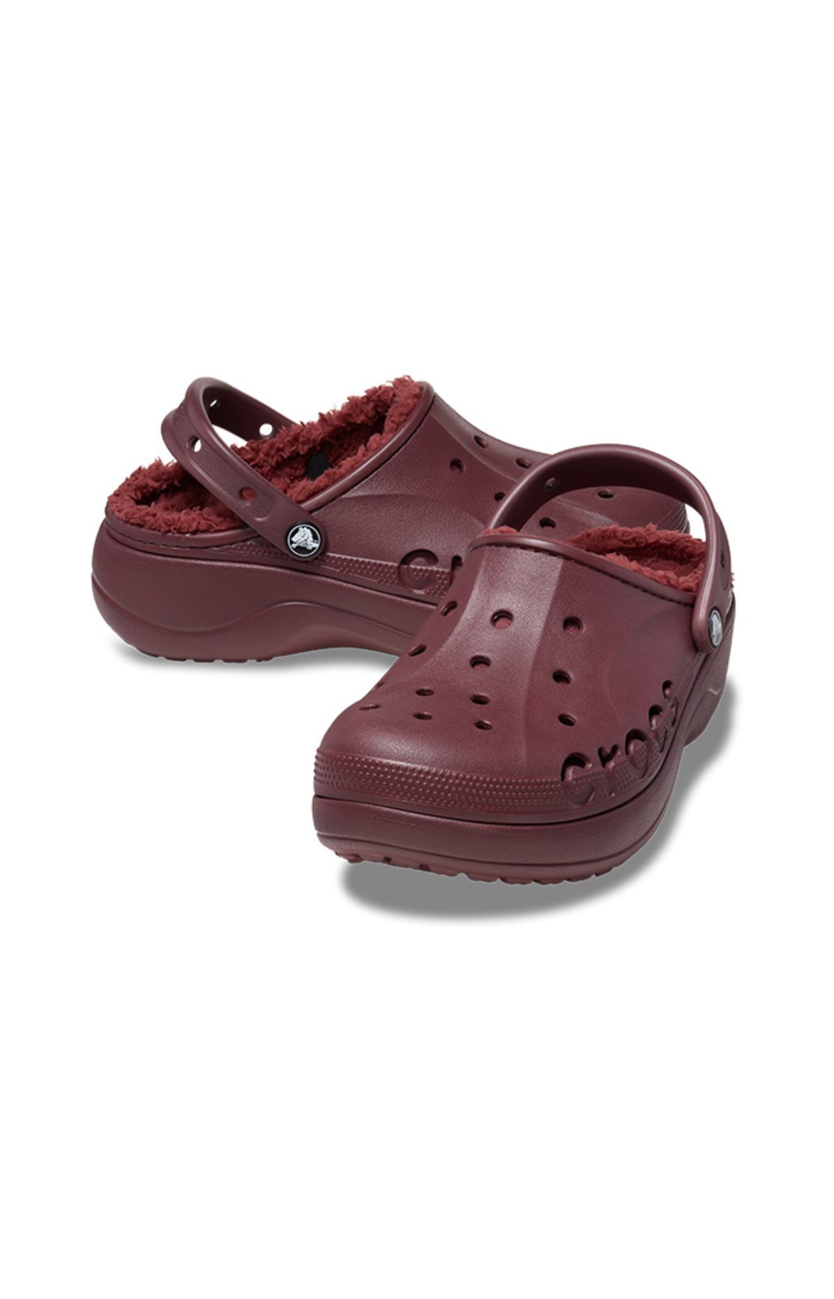 크록스(CROCS) 여성 바야 플랫폼 라인드 클로그 BUR (23FWCL208708)