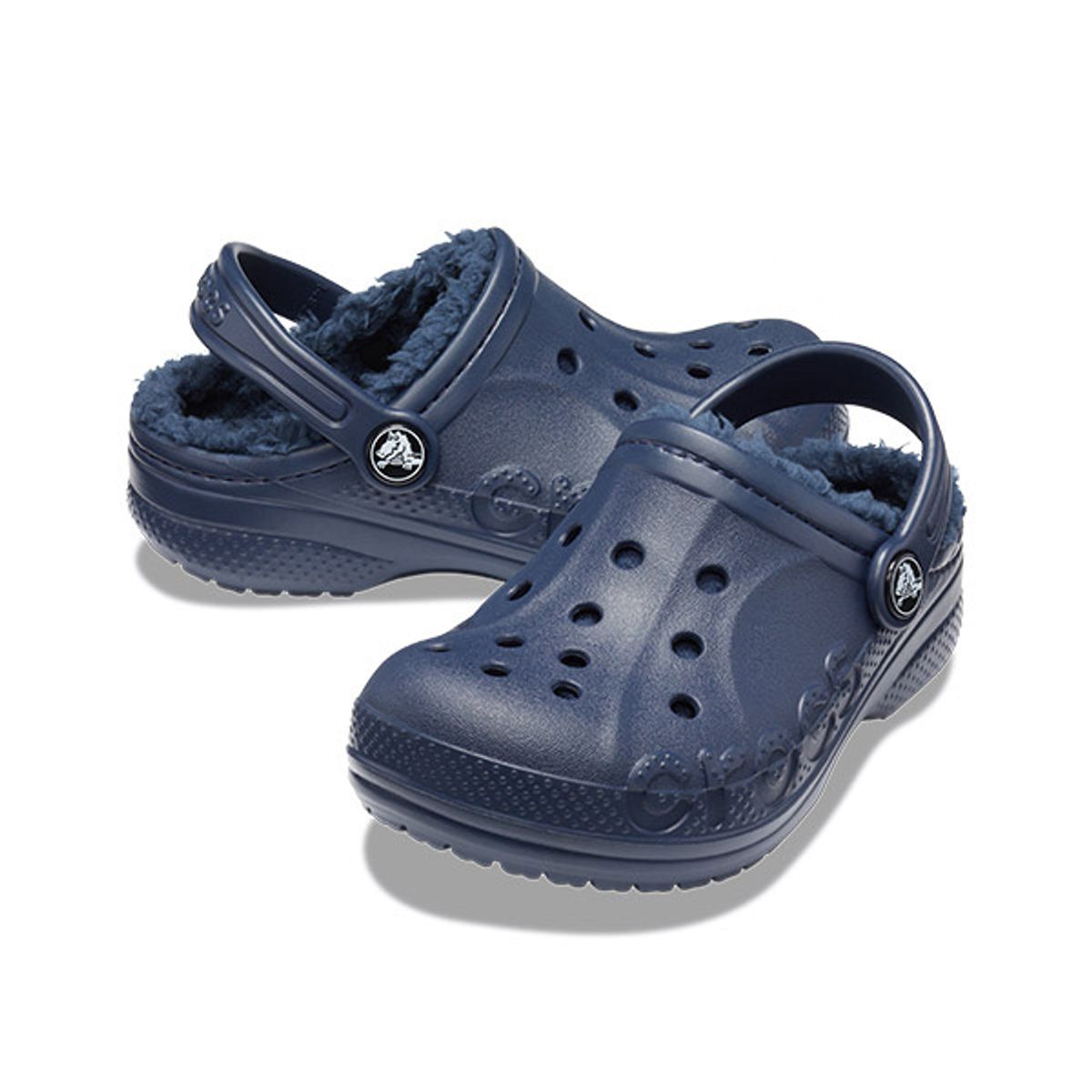 크록스키즈(CROCS KIDS) 키즈 바야 라인드 클로그 NAVY (23FKCL207500)