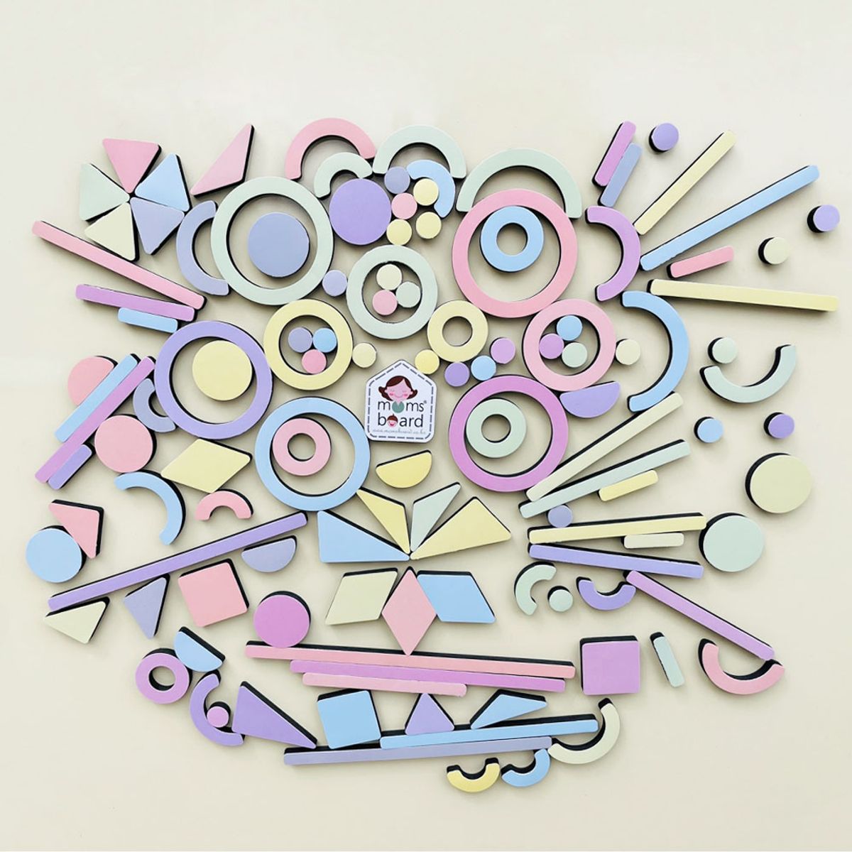 맘스보드(MOMSBOARD) 레브애드보드 MPLUS & 파스텔가베세트 & 미니마카10색