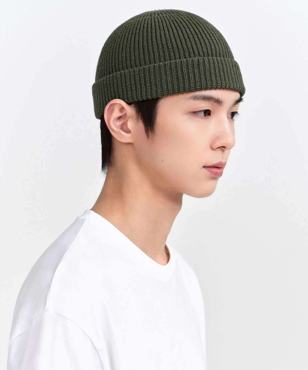무신사 스탠다드(MUSINSA STANDARD) 니트 워치 캡 [카키]