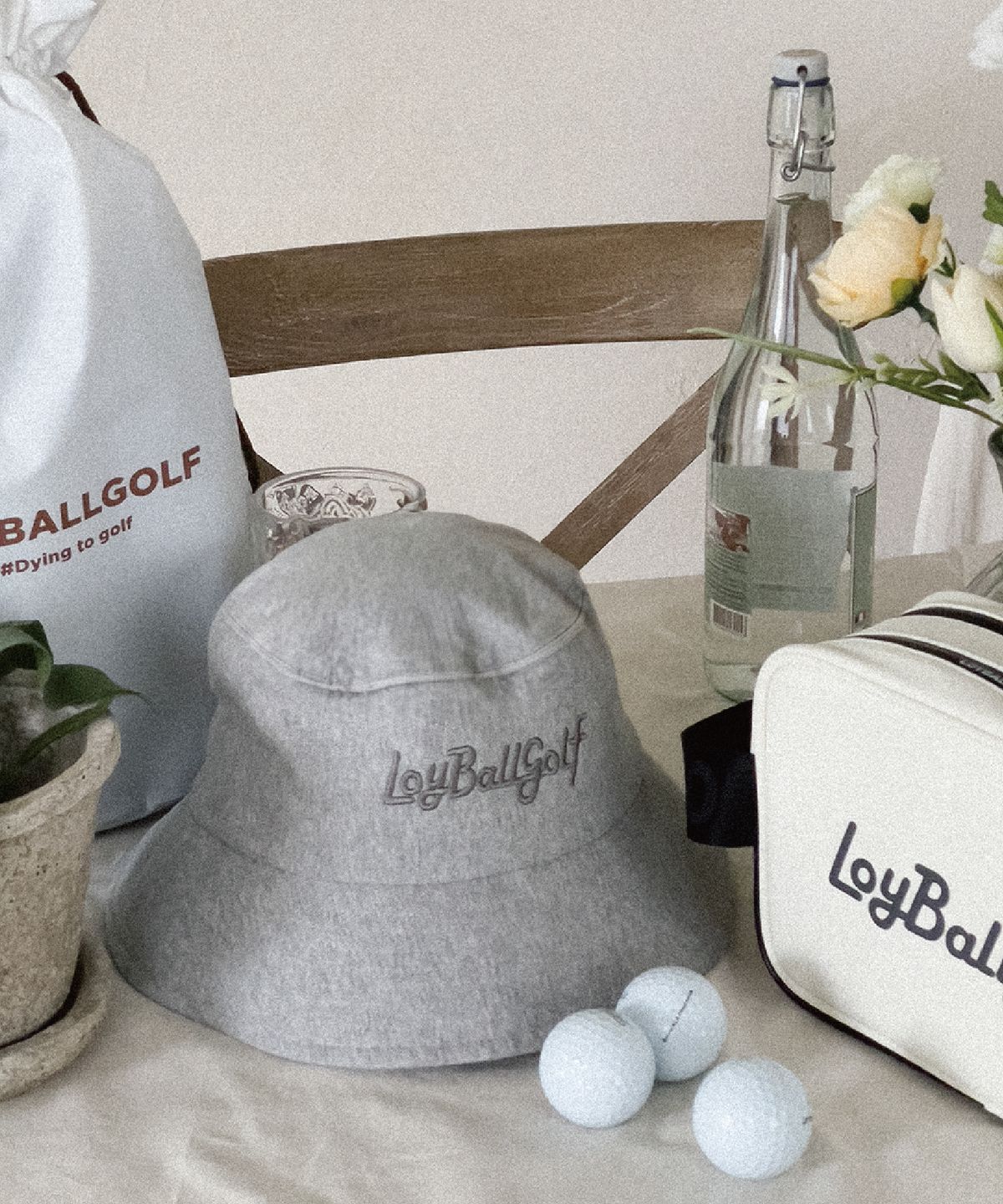 로이볼 골프(LOYBALLGOLF) Jersey Bucket - Gray