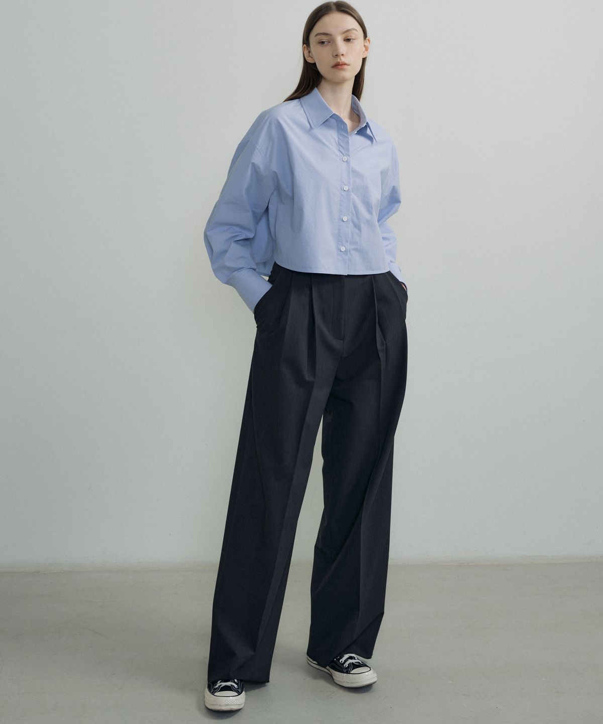 오떼뜨(OCTETTE) LOW-RISE PINTUCK PT_3COLOR