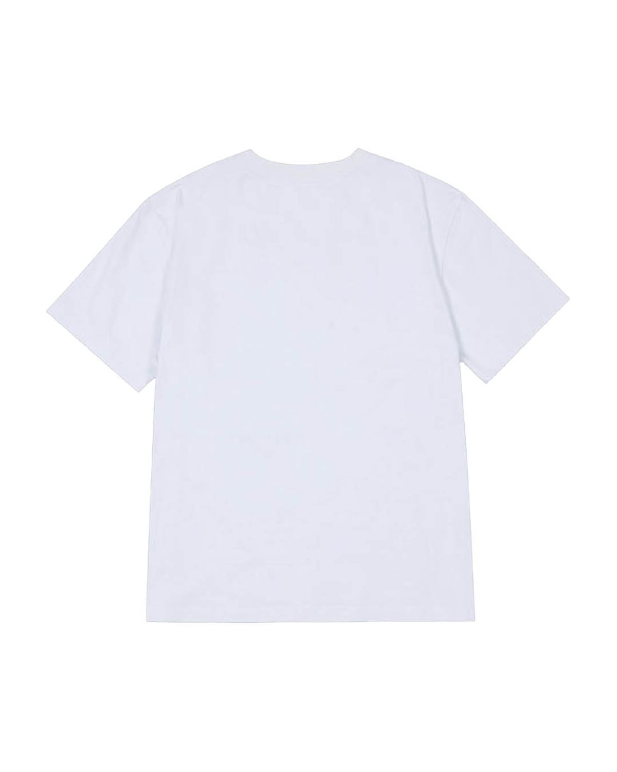 더뮤지엄비지터(THEMUSEUMVISITOR) LOGO SPRAY WASHED T-SHIRTS (WHITE)