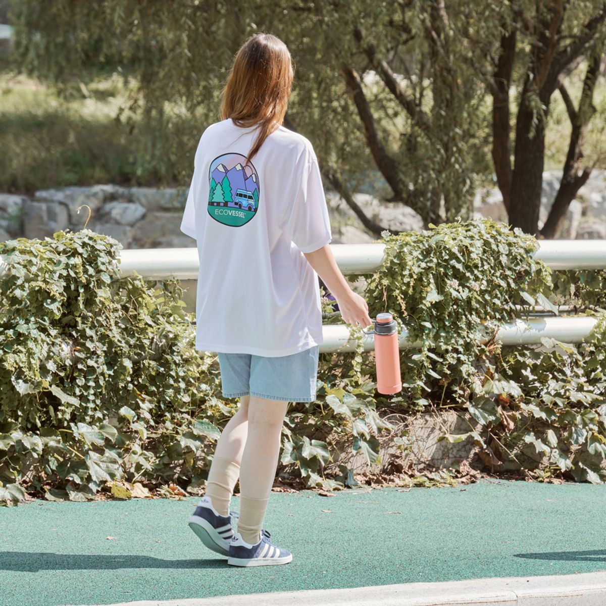 에코베슬(ECOVESSEL) 에코베슬 에코 로고 마운틴 티