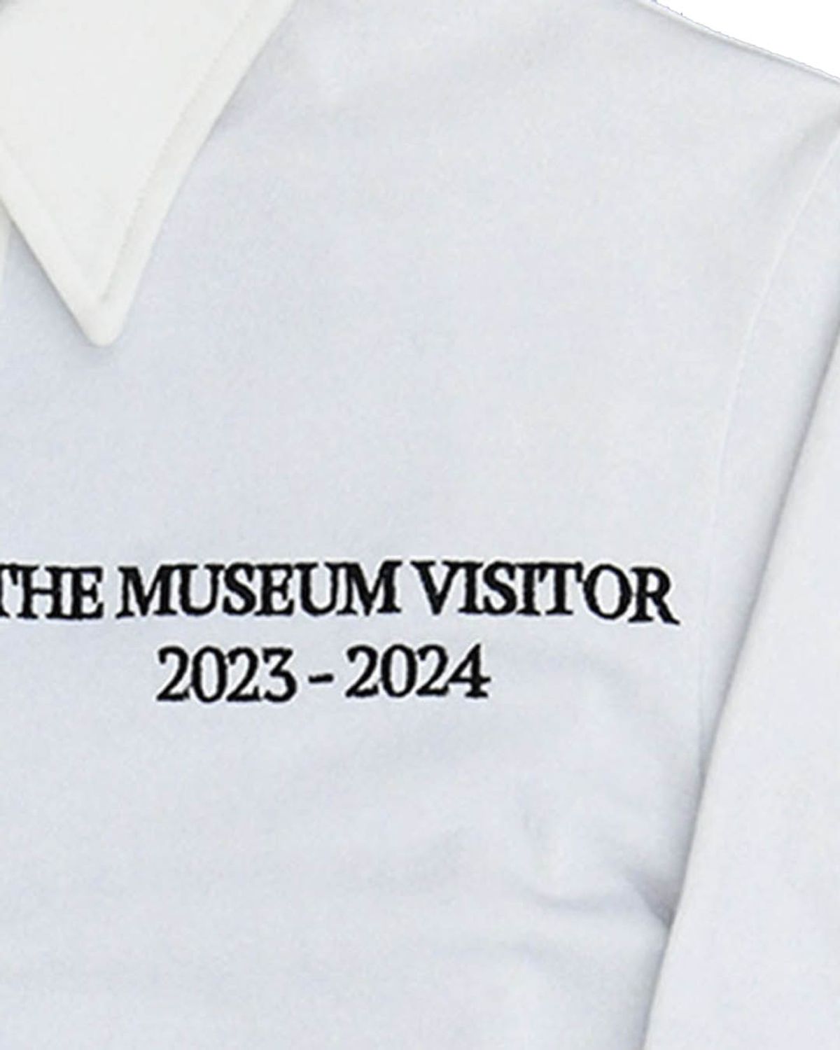 더뮤지엄비지터(THEMUSEUMVISITOR) BEACH PRINTED PK LONG SLEEVE (WHITE)