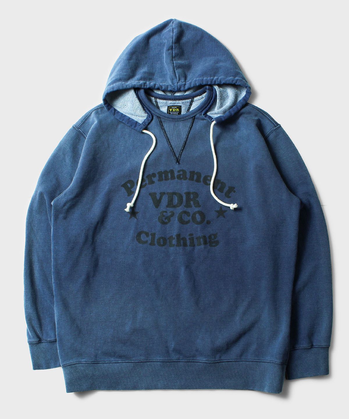 비디알(VDR) V FINISH DOUBLE V HOOD PARKA  [Vintage Indigo]