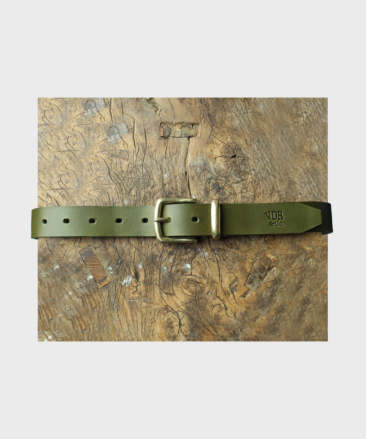 비디알(VDR) PIN BUCKLE BELT [Olive]