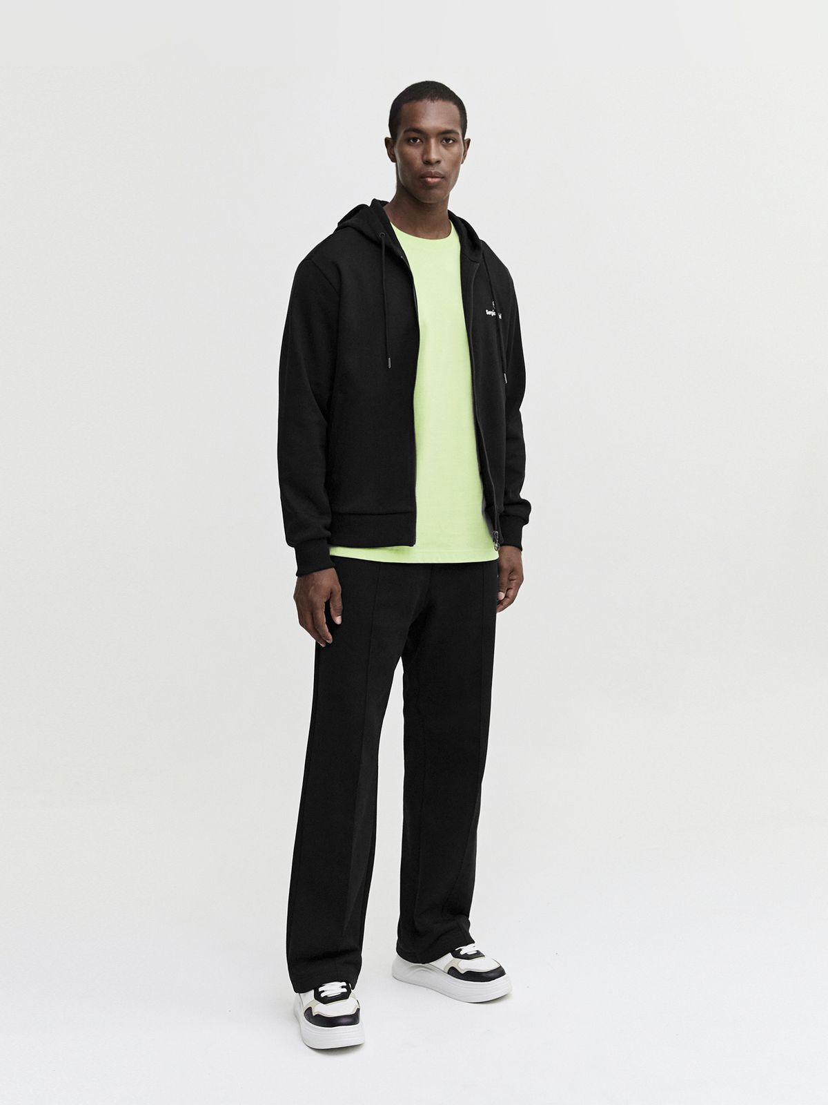 세르지오 타키니(SERGIO TACCHINI) M  데일리 후드 집업 (Black)
