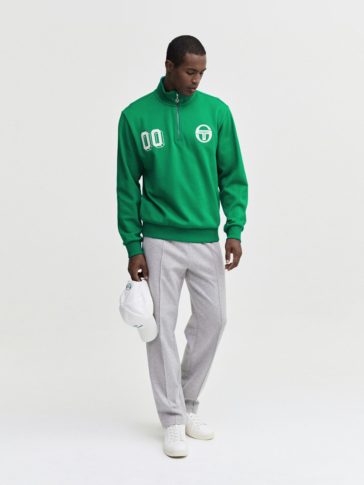 세르지오 타키니(SERGIO TACCHINI) M 프레피 하프집 (L.Green)