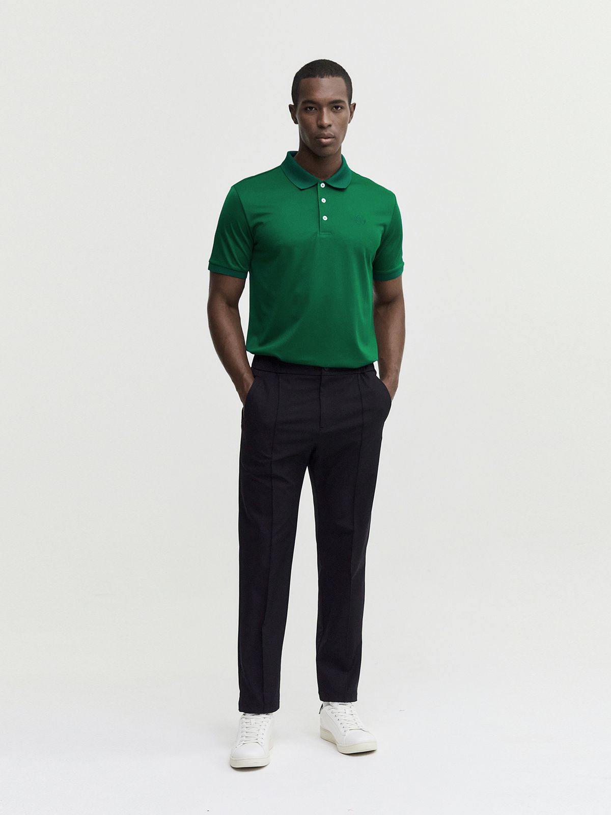 세르지오 타키니(SERGIO TACCHINI) M 데일리 우븐 조거 팬츠 (Black)