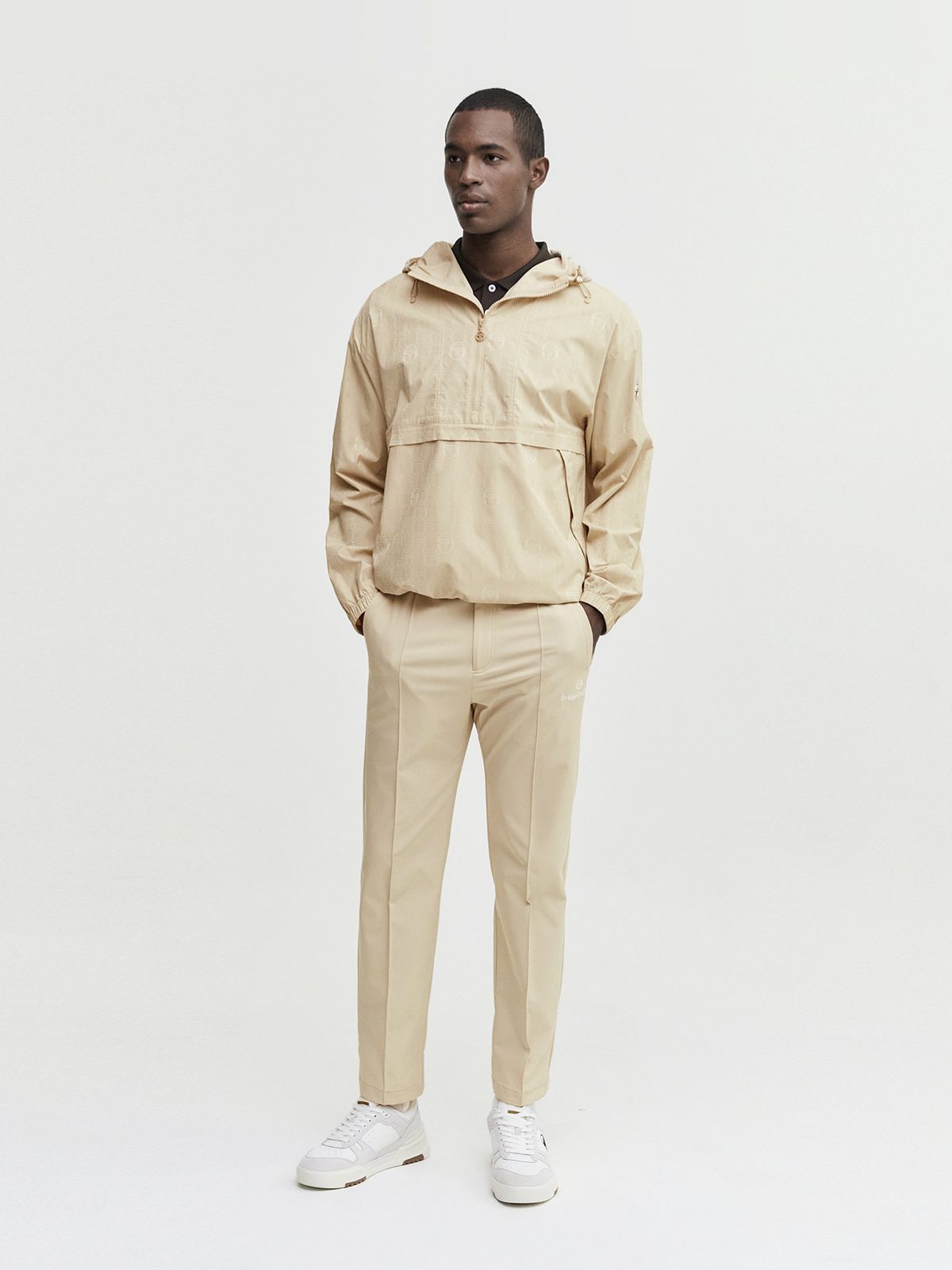 세르지오 타키니(SERGIO TACCHINI) M 데일리 우븐 조거 팬츠 (Beige)