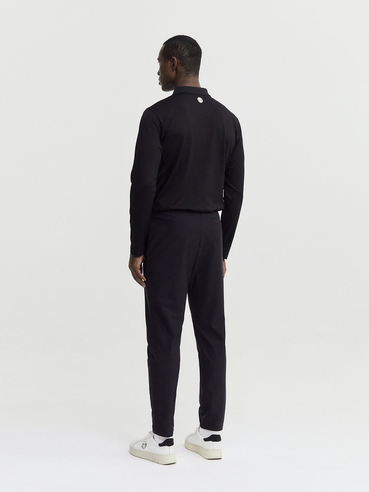 세르지오 타키니(SERGIO TACCHINI) M 플래그 폴로 셔츠 (Black)