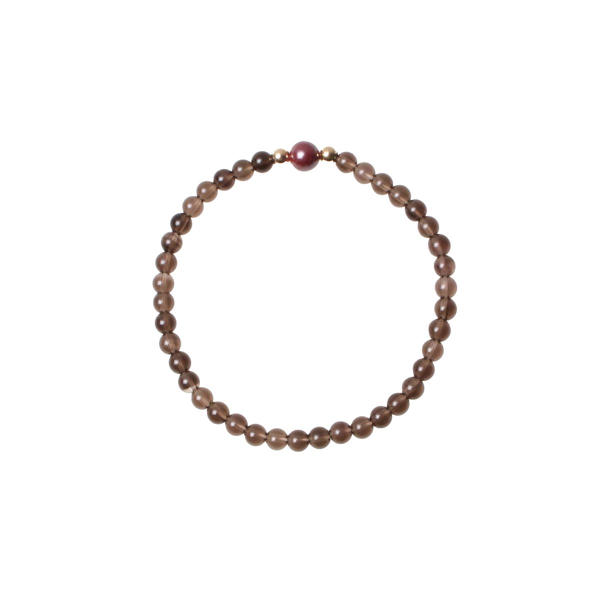 비엔베투(Bien Vetu) 4mm 연수정 + 6mm 경면주사 한 알 GF 팔찌