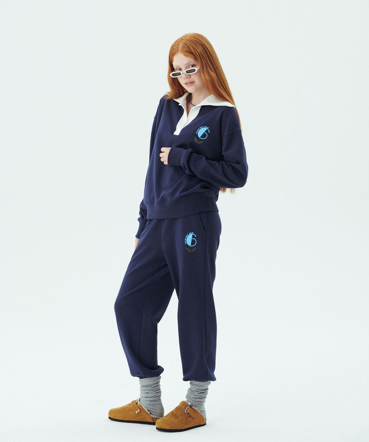준준스페이스(JUNEJUNE SPACE) June Sweat Pants_Navy (준 스웻 팬츠_네이비)