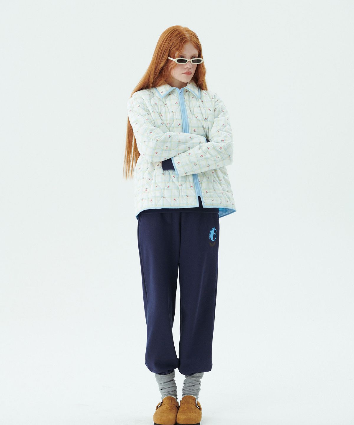 준준스페이스(JUNEJUNE SPACE) June Sweat Pants_Navy (준 스웻 팬츠_네이비)